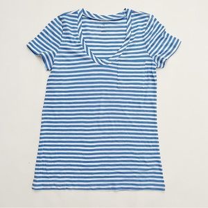 Caslon Striped Scoop Neck Top